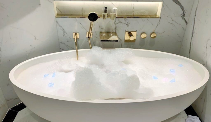 香港美利酒店打卡浴缸